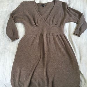 ❗️SOLD ❗️Express Tan Empire Waist Sweater Tunic XS